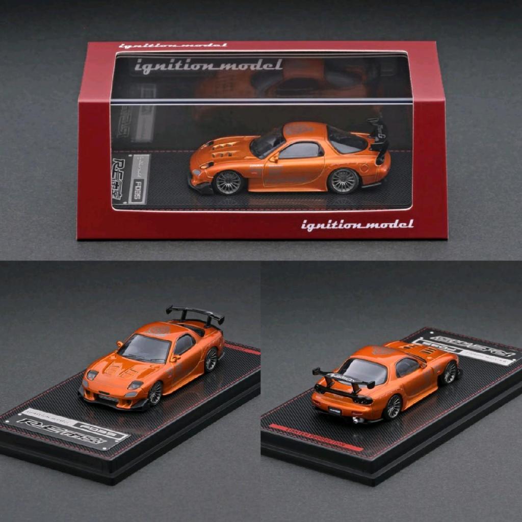 IGNITION MODEL MAZDA RX-7 (FD3S) RE AMEMIYA ORANGE METALLIC