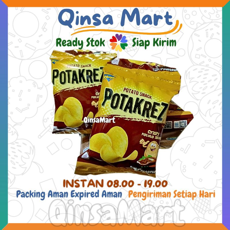 

Potakrez Potato Snack 11 gram x 10 pcs rasa Sapi panggang