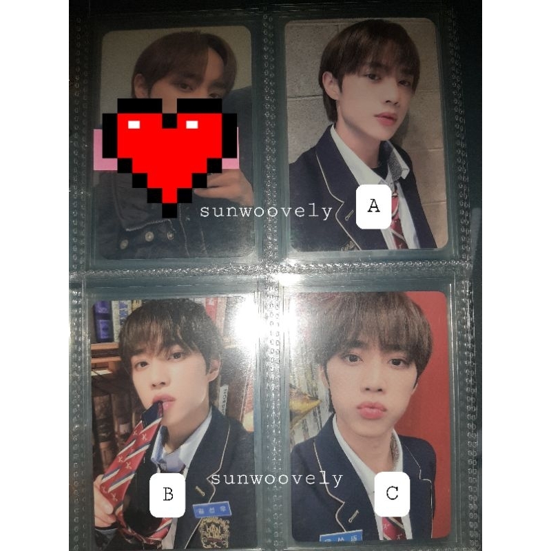 THE BOYZ TBZ SUNWOO BENEFIT BENE PC PHOTOCARD
