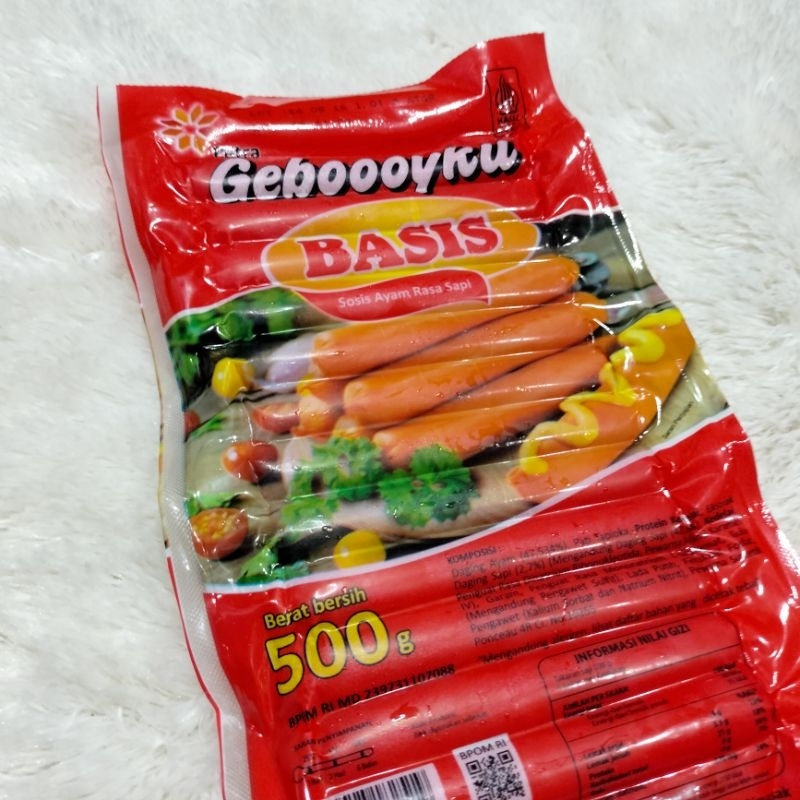 

Sosis Sapi Geboyku 500 gr Harga Murah Basis Geboyku sosis sapi ayam