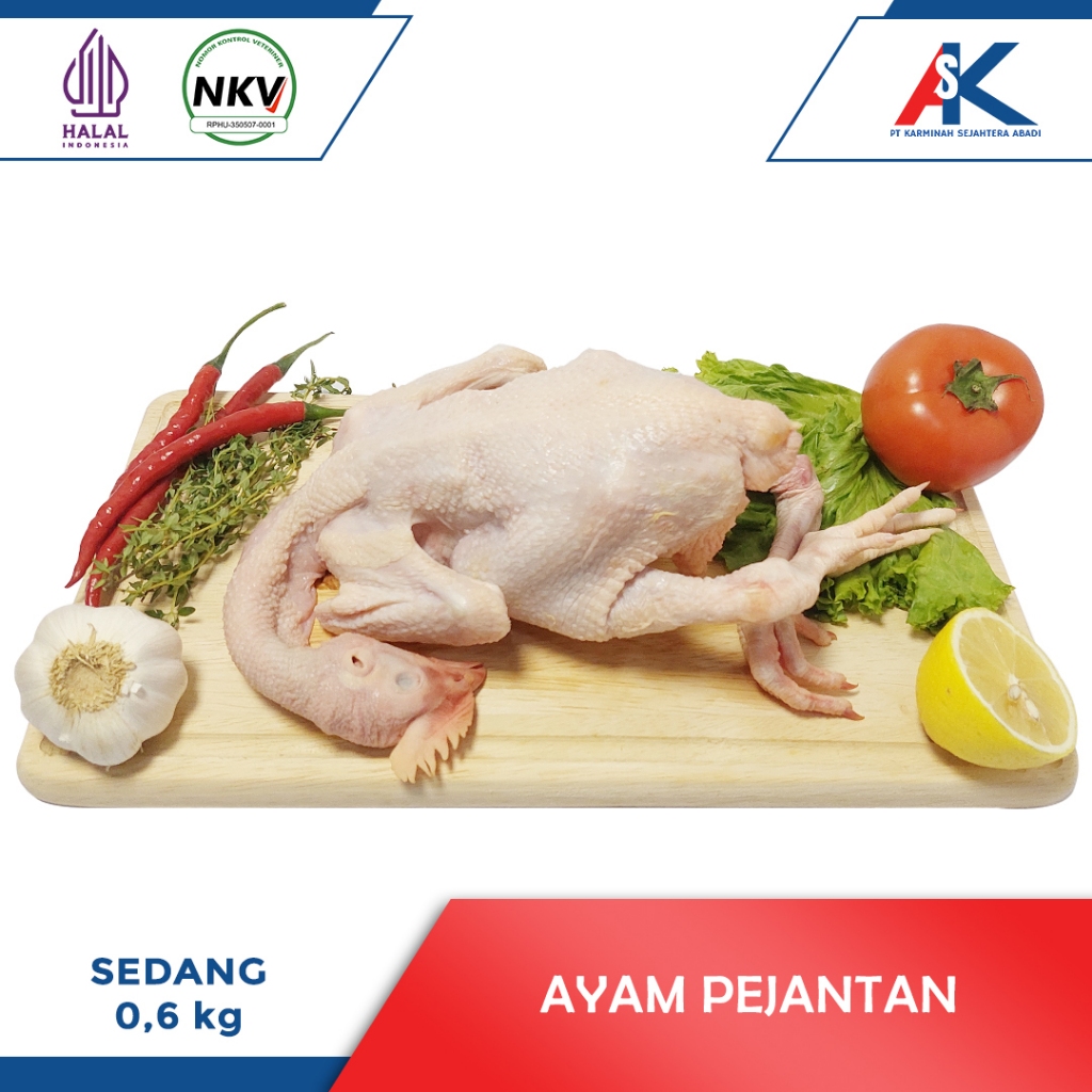 

AYAM PEJANTAN UTUH UKURAN 0,6 KG / AYAM PEJANTAN FRESH / DAGING AYAM FROZEN