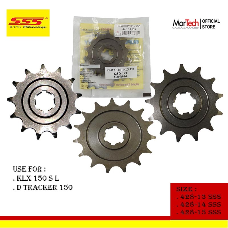 Gear Gir Depan SSS Motor KLX 150 S L DT Dtracker D Tracker 150
