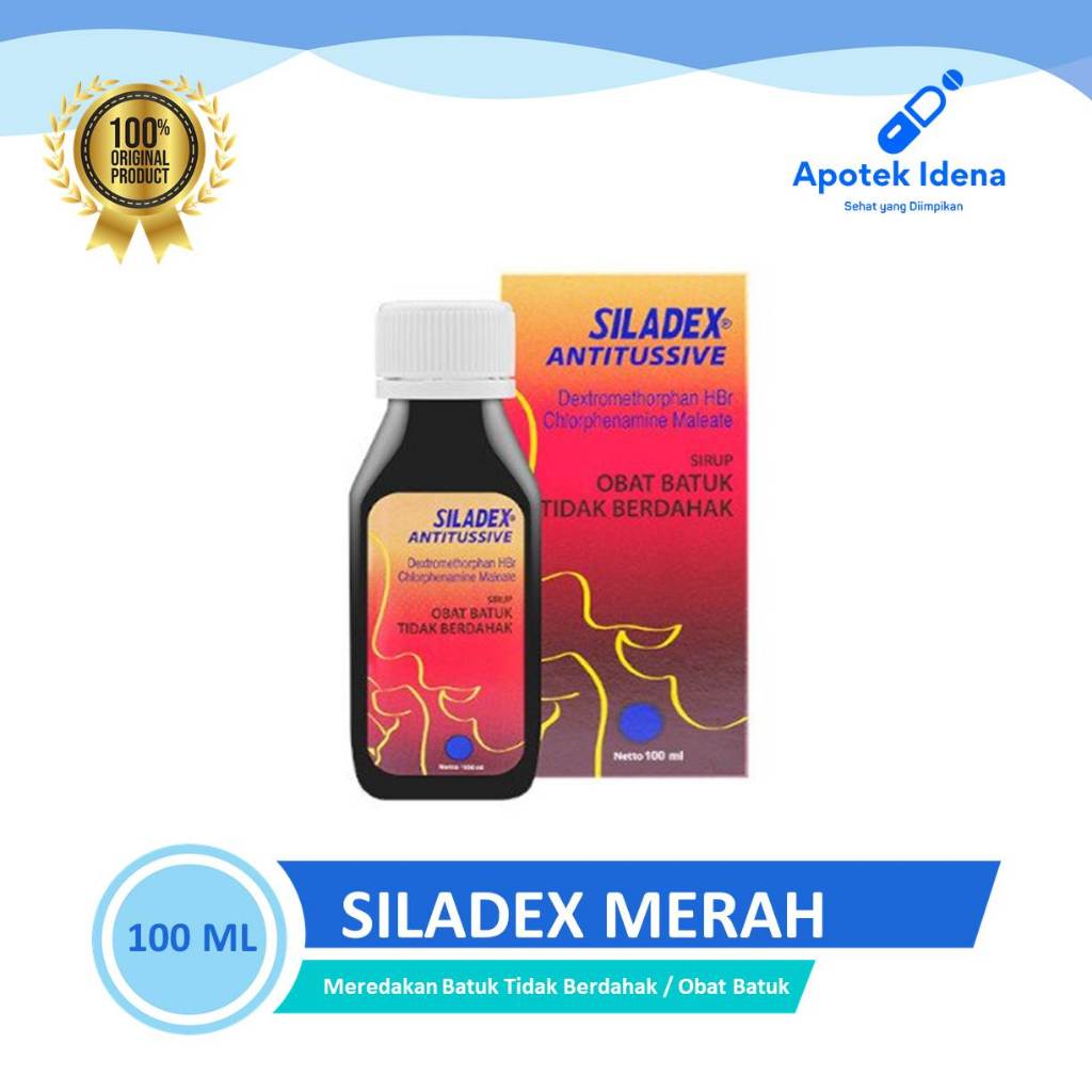 SILADEX MERAH 60 ML Obat Batuk Tidak Berdahak, Batuk Kering, Batuk Alergi