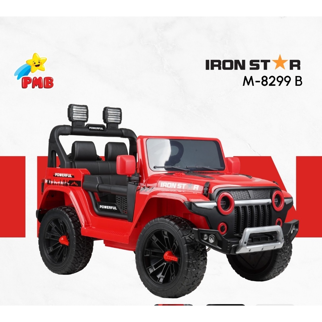 Mobil Aki Pmb M 8299 Rover Radiant Dan M 8299 B - Iron Star Ban Karet / Ban Eva Jeep Rubicon Mainan 