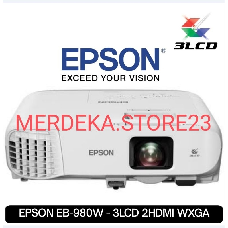 EPSON EB980W PROYEKTOR EPSON EB 980W CLASSROOM 3LCD PROJECTOR WXGA DUAL HDMI - READY