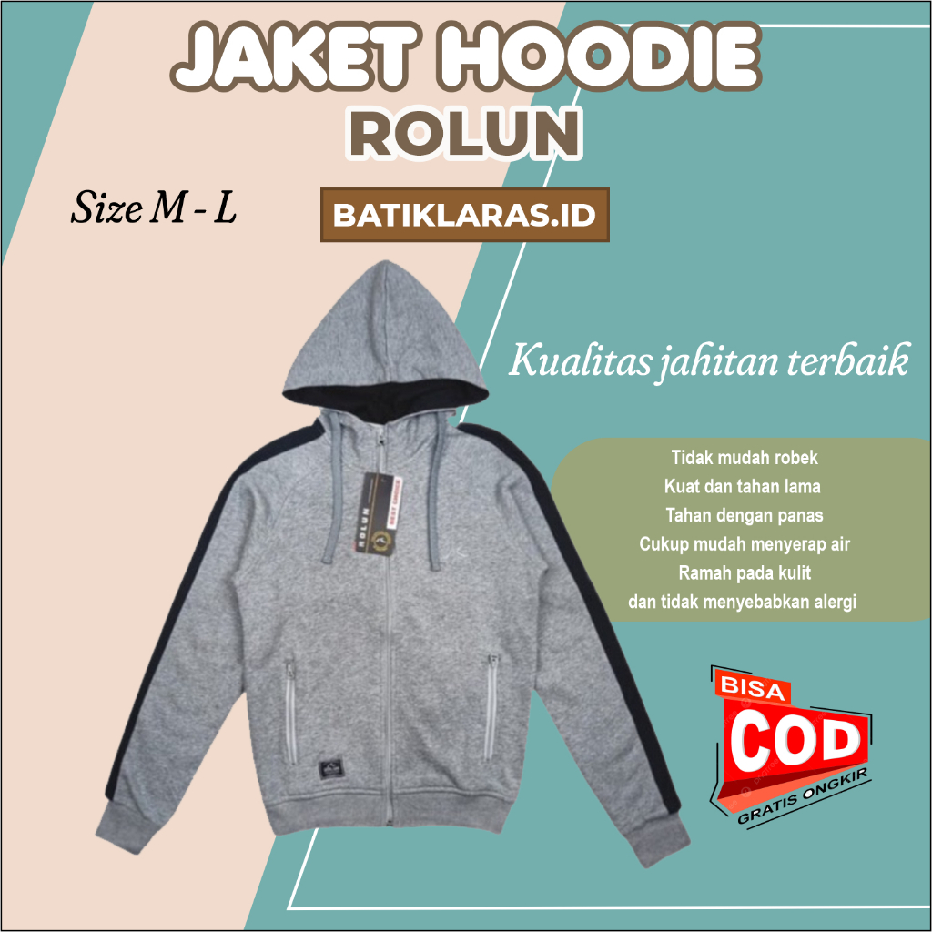 Jaket Hoodie Zara Rolun JK0397