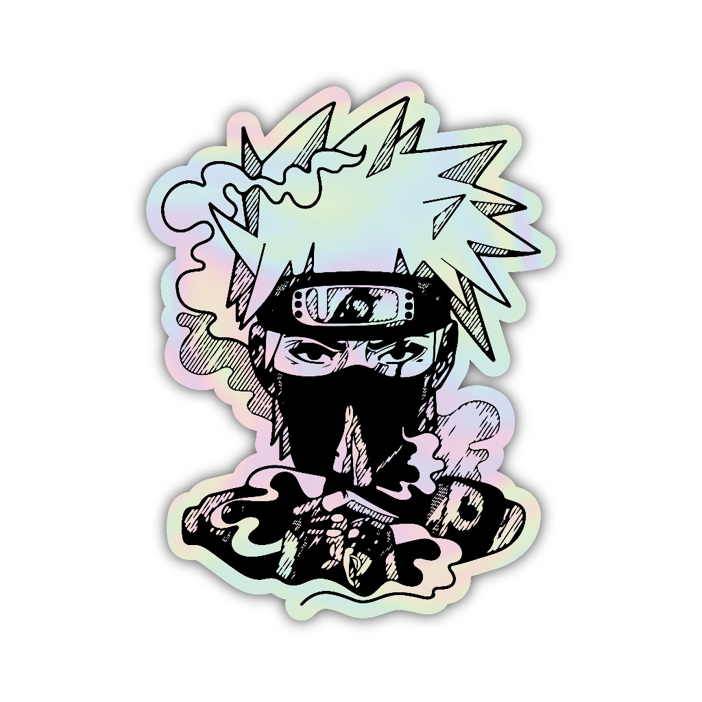 

Z257 sticker kakashi anime naruto, stiker hologram satuan