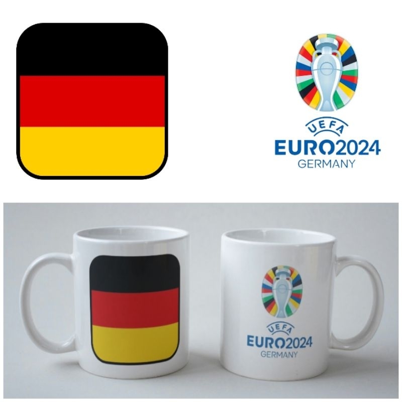 Mug Gelas Cangkir Jerman Germany Tema Euro 2024