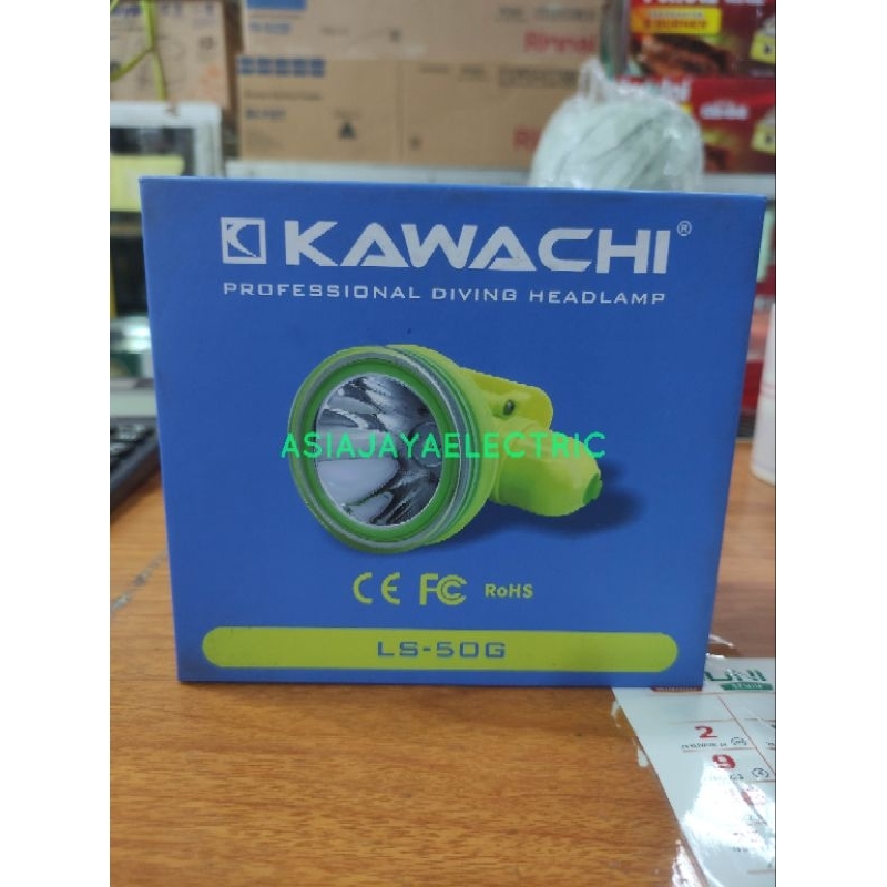 HEADLAMP SENTER KEPALA SELAM KAWACHI LS50G LS 50G 50W 50 WATT DIVING WATERPROOF SHATTERPROOF IP68