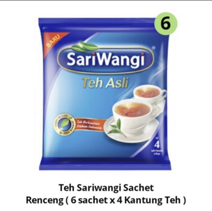 

Teh Sariwangi 1renceng (6bungkus @4kantong) | Promo Murah