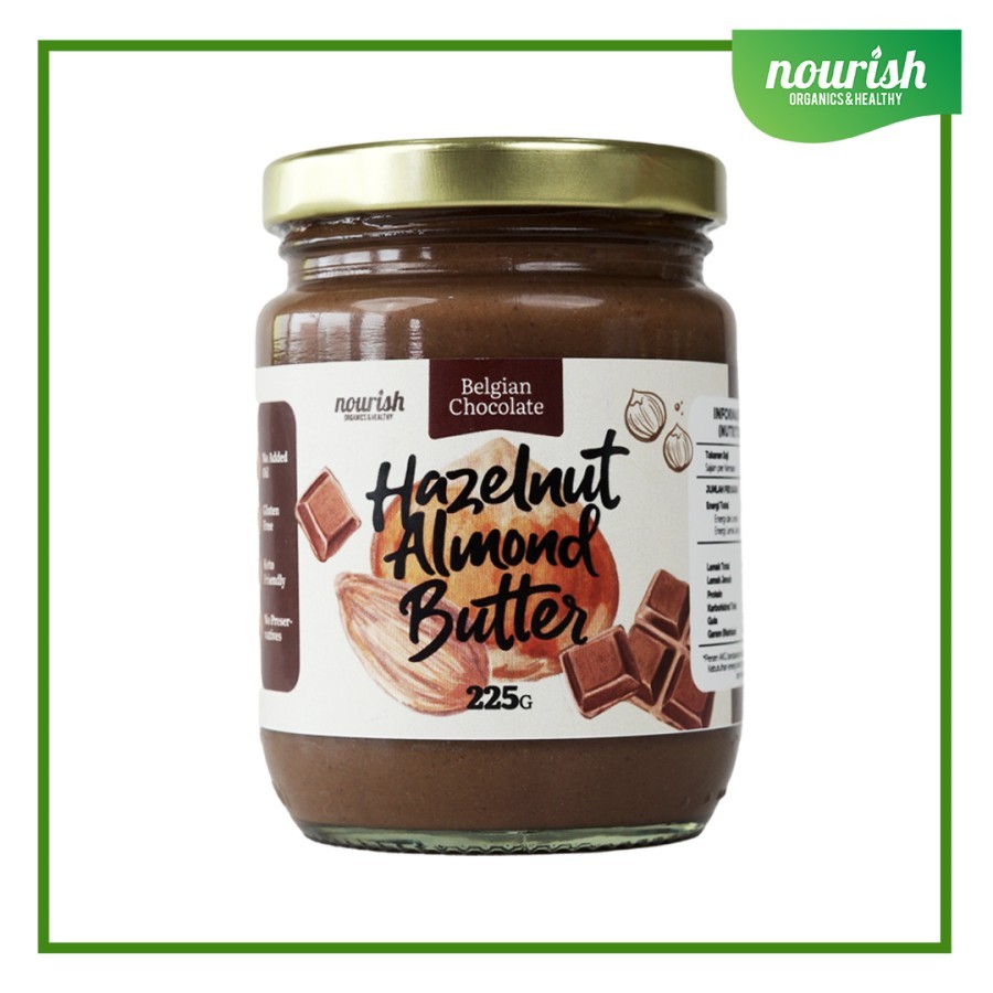 

Nourish Belgian Chocolate Hazelnut Almond Butter - 225 gr