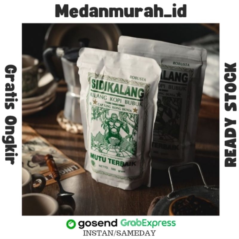 

Kopi Bubuk Robusta (500gr) Sidikalang Cap King Kong Dunia Medan