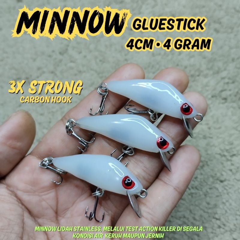 Umpan Casting Lure Hampala Minnow Geol Getar 4cm