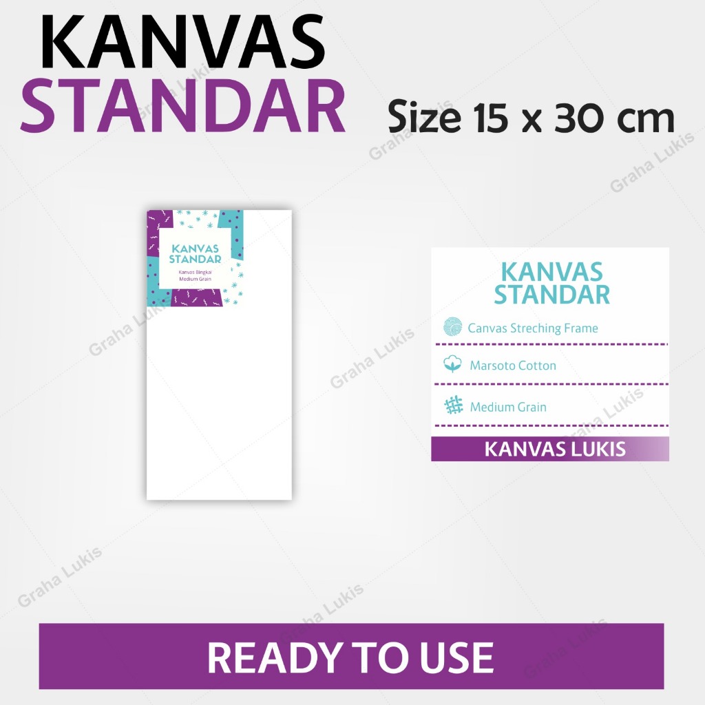 

Kanvas Standar Graha Lukis 15X30 cm