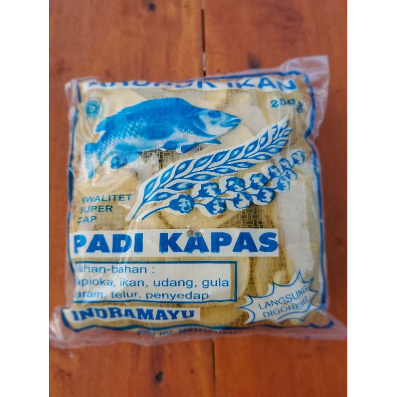 

Kerupuk Ikan Ukuran Kancing/Kecil 250 gram Padi Kapas