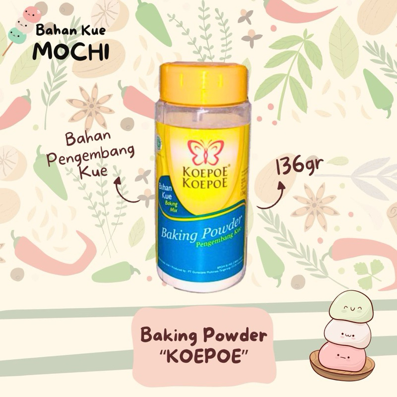 

Baking Powder Koepoe 136gr / Pengembang Kue Koepoe / Baking Powder Koepoe Koepoe 136gr