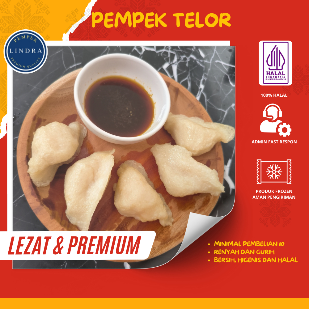 

Pempek Telor Lindra (Isi 10Pcs) | Lezat & Premium | Pempek Lindra Official | Pempek Berkualitas
