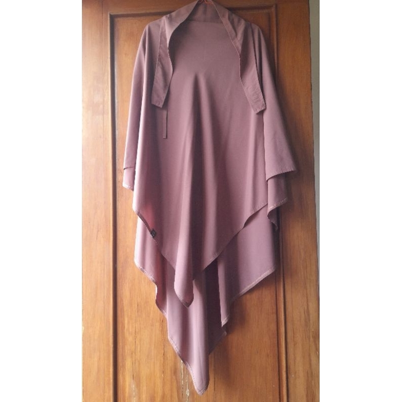 Preloved FK French Khimar Ayn Abaya (bukan aljenna, elmadina)