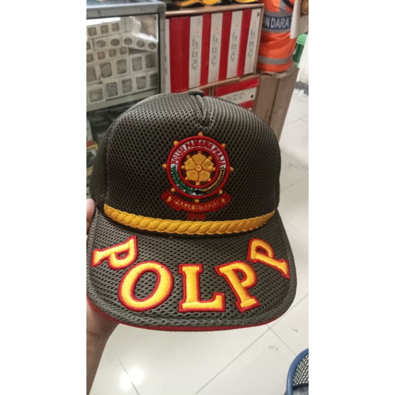 TOPI POL PP HIJAU DAN HITAM
