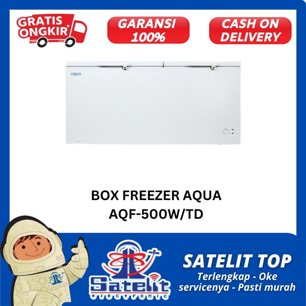 FREEZER BOX SLIDING / CHEST FREEZER / FREEZER AQUA AQF500W/TD