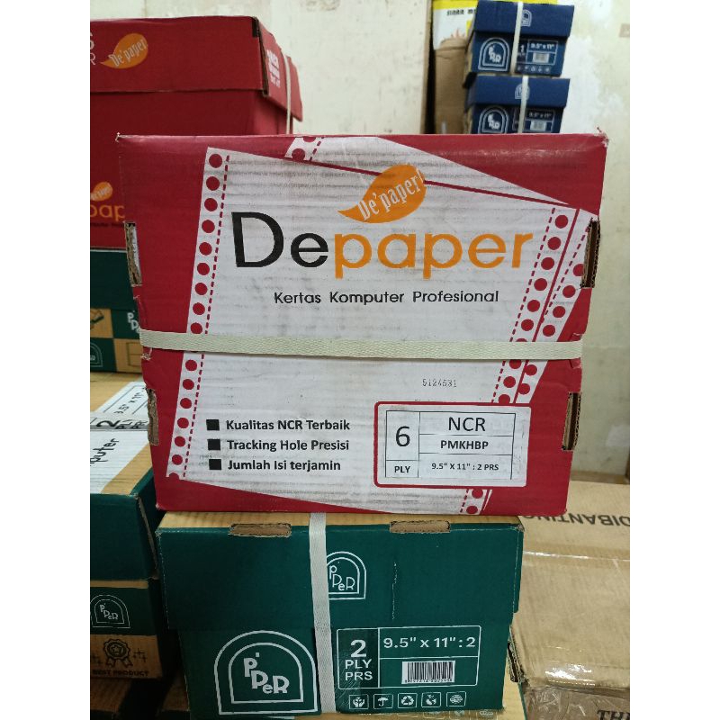 

Kertas Continous Form 6 ply bagi 2 DE PAPER