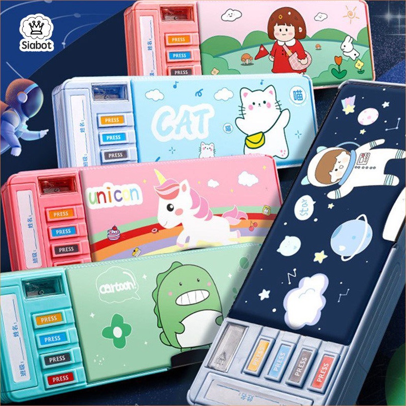 

KODE V16Y Tempat Pensil Multifungsi Motif Untuk Anak Kotak Pensil Pola Kartun Lapisan Ganda dan Tunggal dengan Rautan Kapasitas