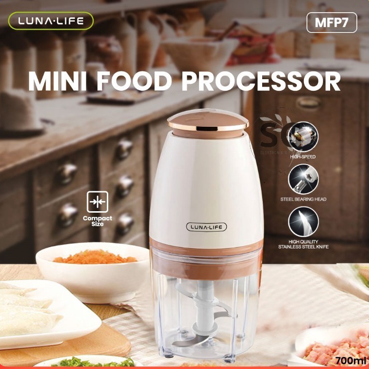 KODE L47X Blender Mini Portabel 7ml MFP7 LUNA LIFE MFP7 4 blade Processor Chopper  MINI FOOD LUNA MF