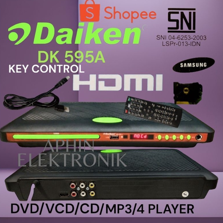 KODE V3G DVD PLAYER HDMI DVD DAIKEN DK 595A HDMI VCD PLAYER HDMI  Key control