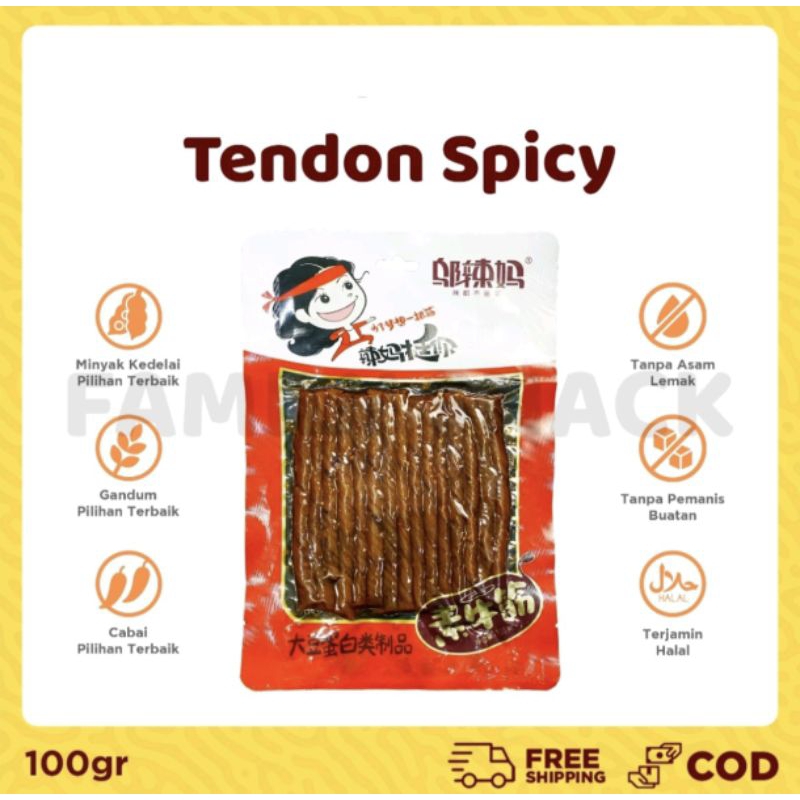 

Latiao Rasa Tendon Spicy 100gr