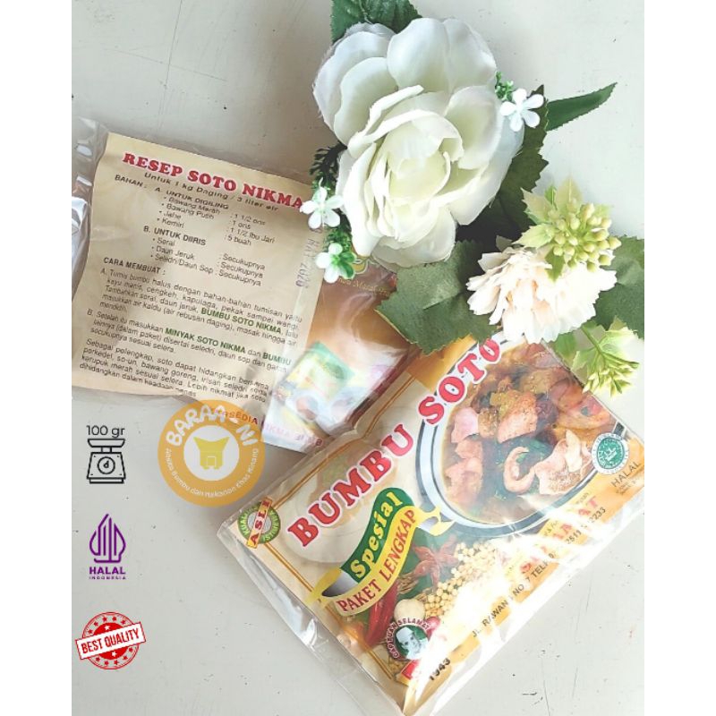 

Bumbu Soto Padang, Spesial Paket Lengkap 100 g