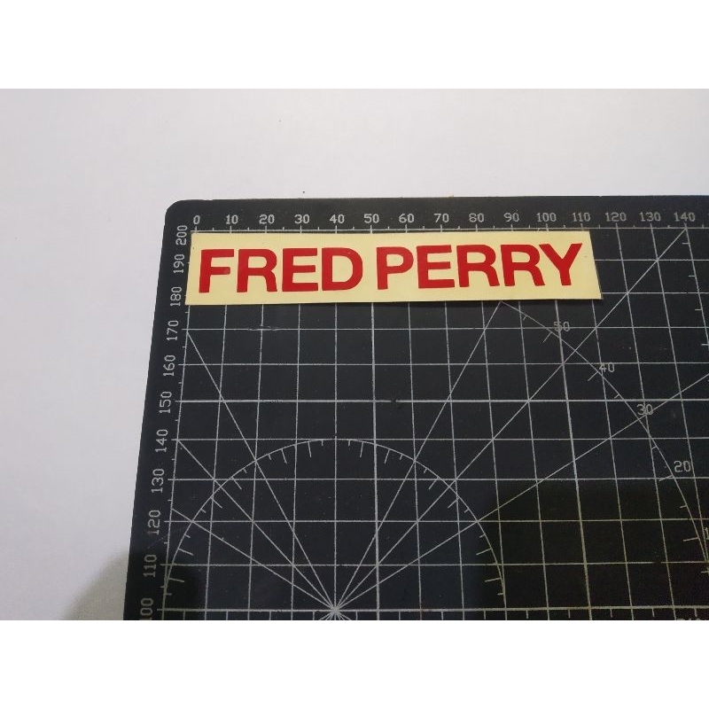 

cutting stiker fred perry