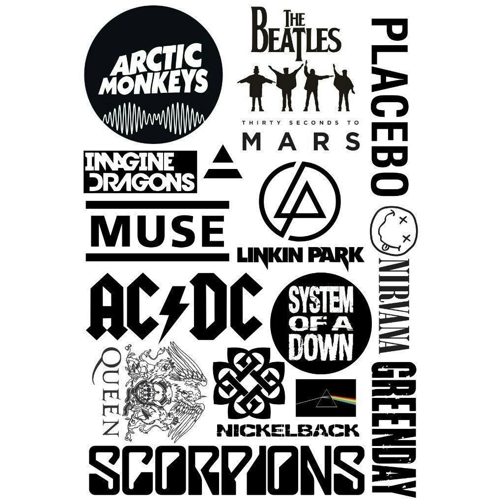 

STIKER PACK BAND 20 PCS / STIKER PACK BAND AESHTHETIK / STIKER HELM STIKER LAPTOP