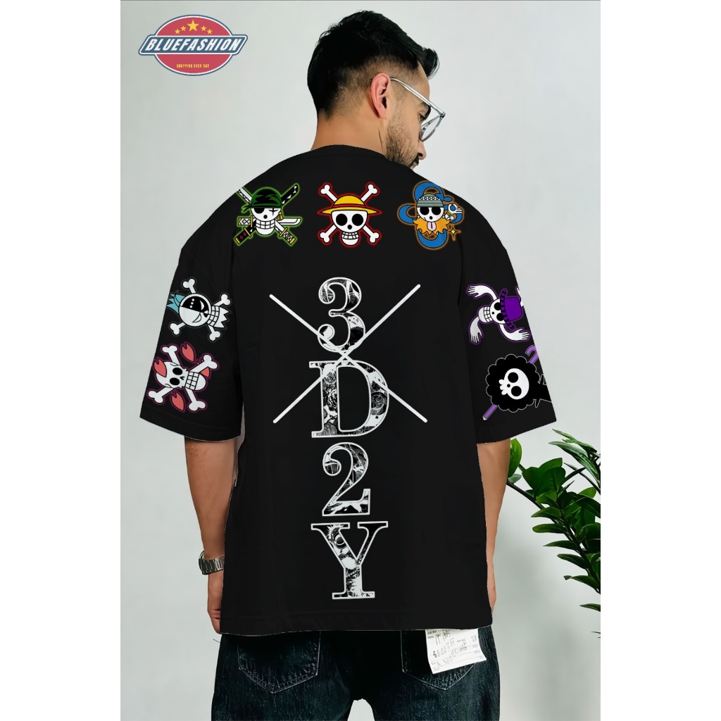 BL Baju Kaos T shirt T-shirt Tshirt Distro Katun Combed 24S Premium Pakaian Unisex Pria Wanita ONE P