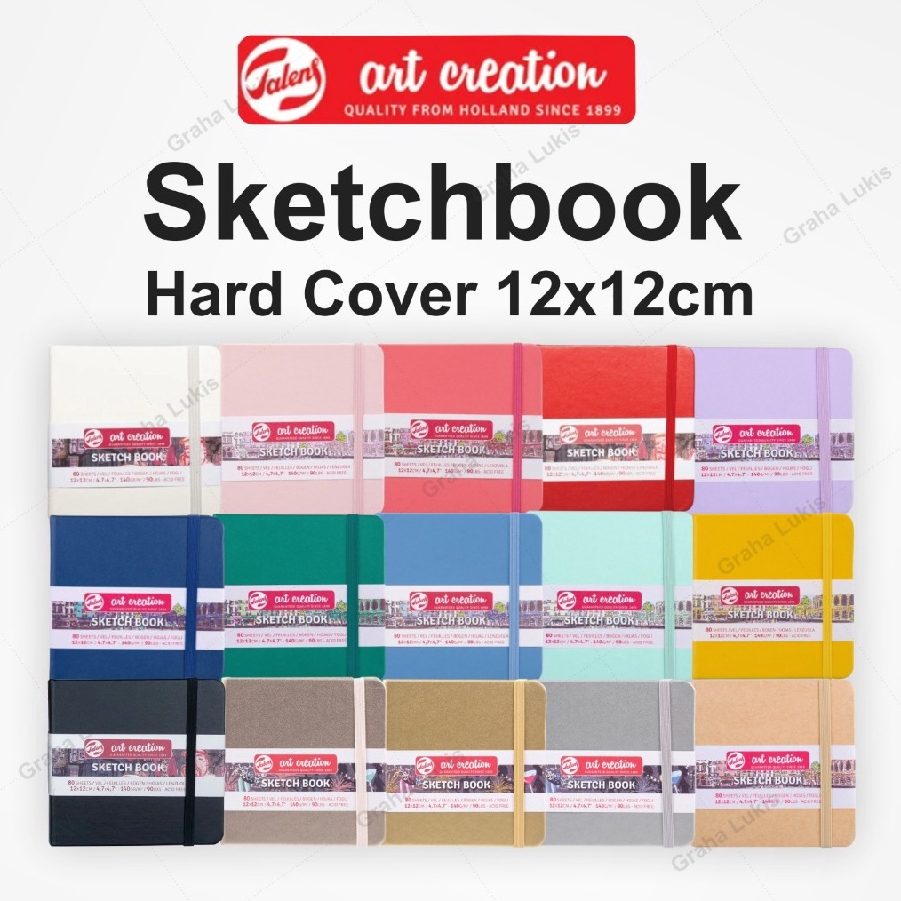 

KODE A32R Talens Art Creation Sketch Book 12x12 Hard Cover Sketchbook Hard Cover 12x12