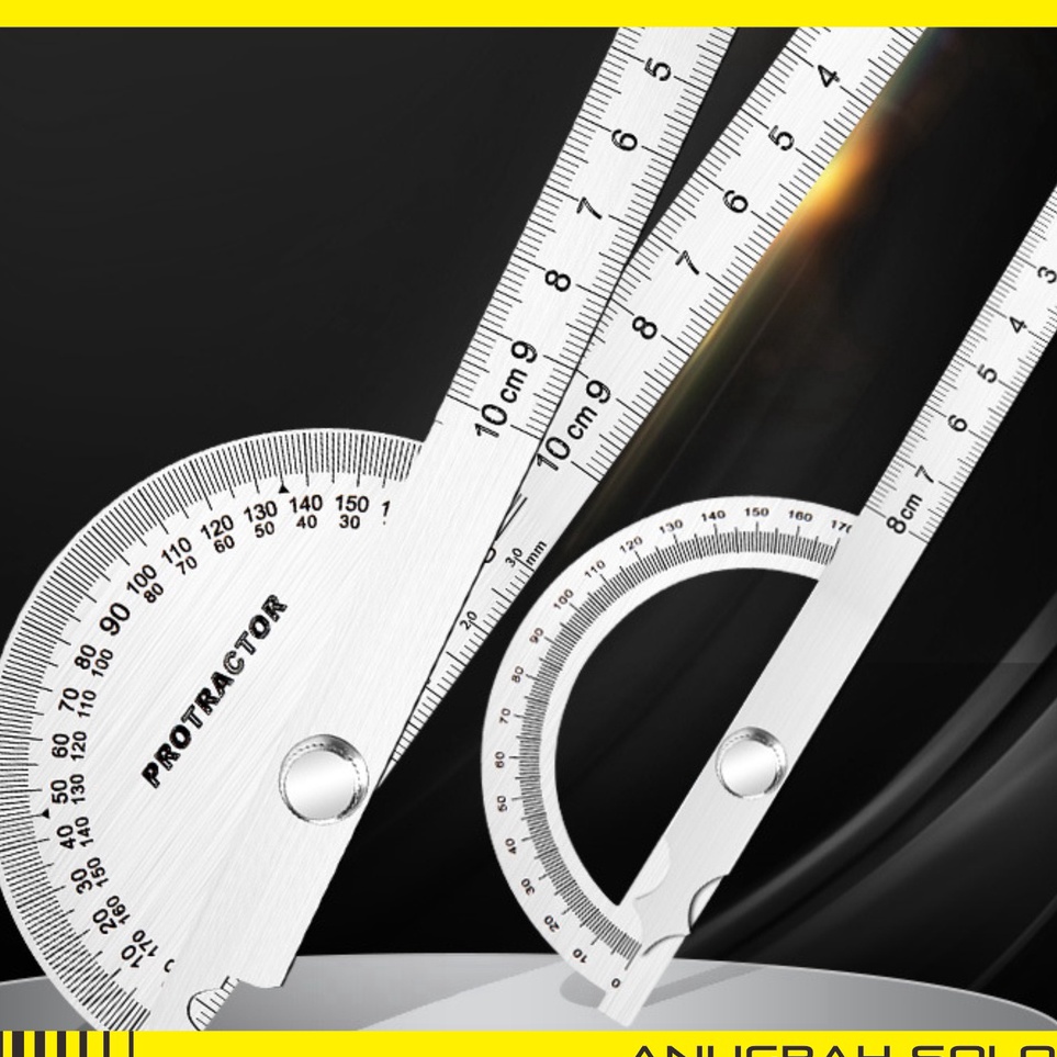 

KODE I92E Stainless Steel Angle Ruler Penggaris Busur Stainles
