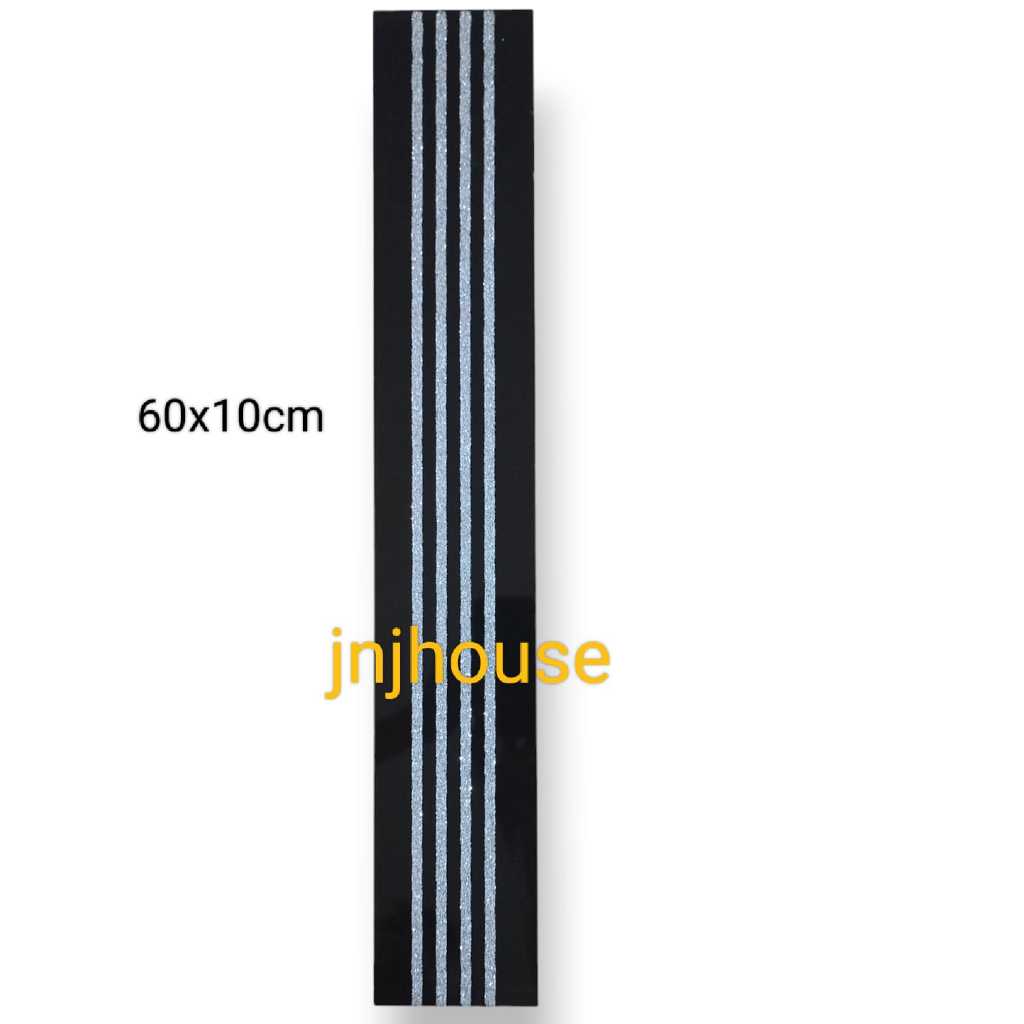 List Granit 10x60 Motif Garis List Granit Plint Hiasan Dinding / Lantai