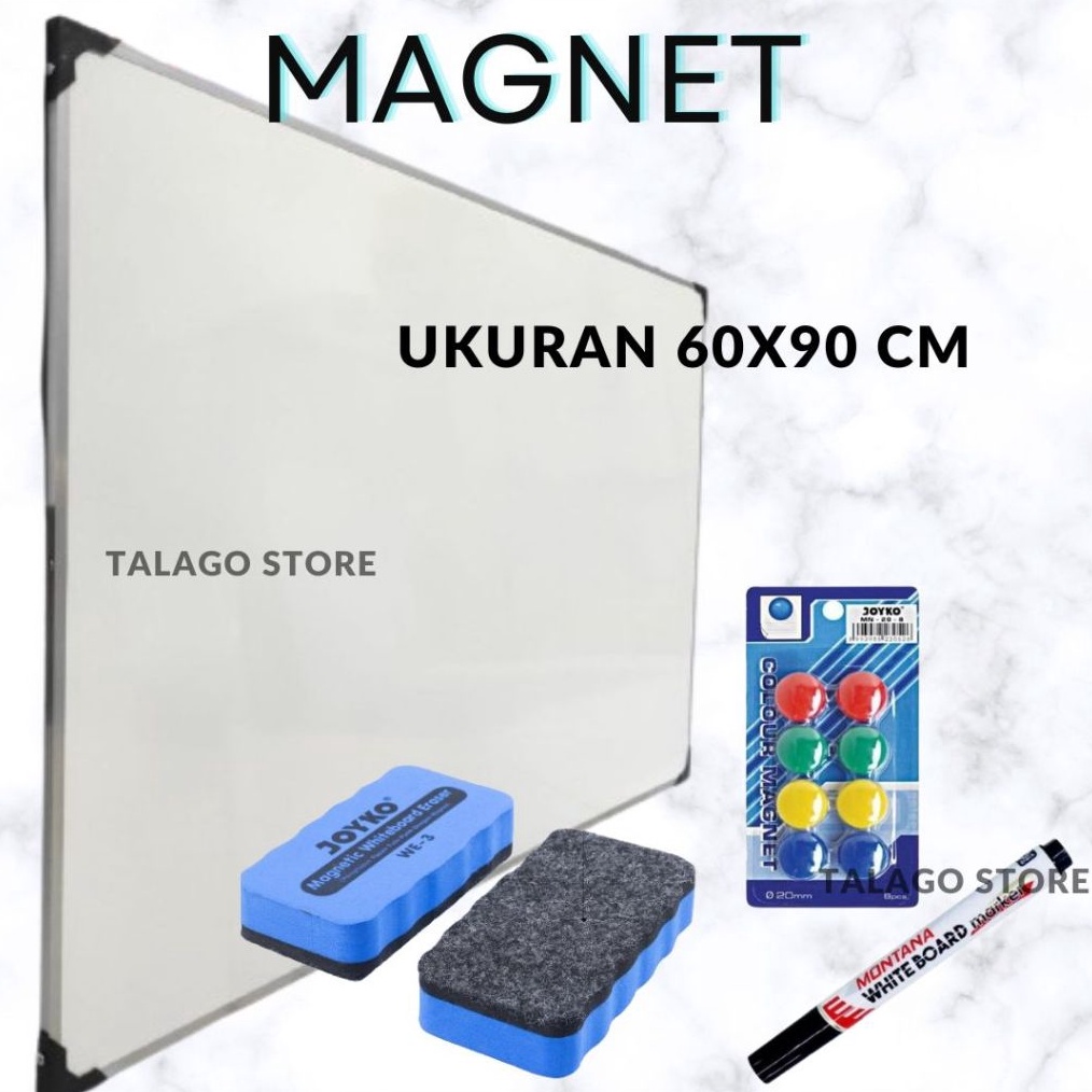 

KODE V39F Papan Tulis Whiteboard Magnet 4 x 6 Whiteboard free spidol penghapus dan pin magnet