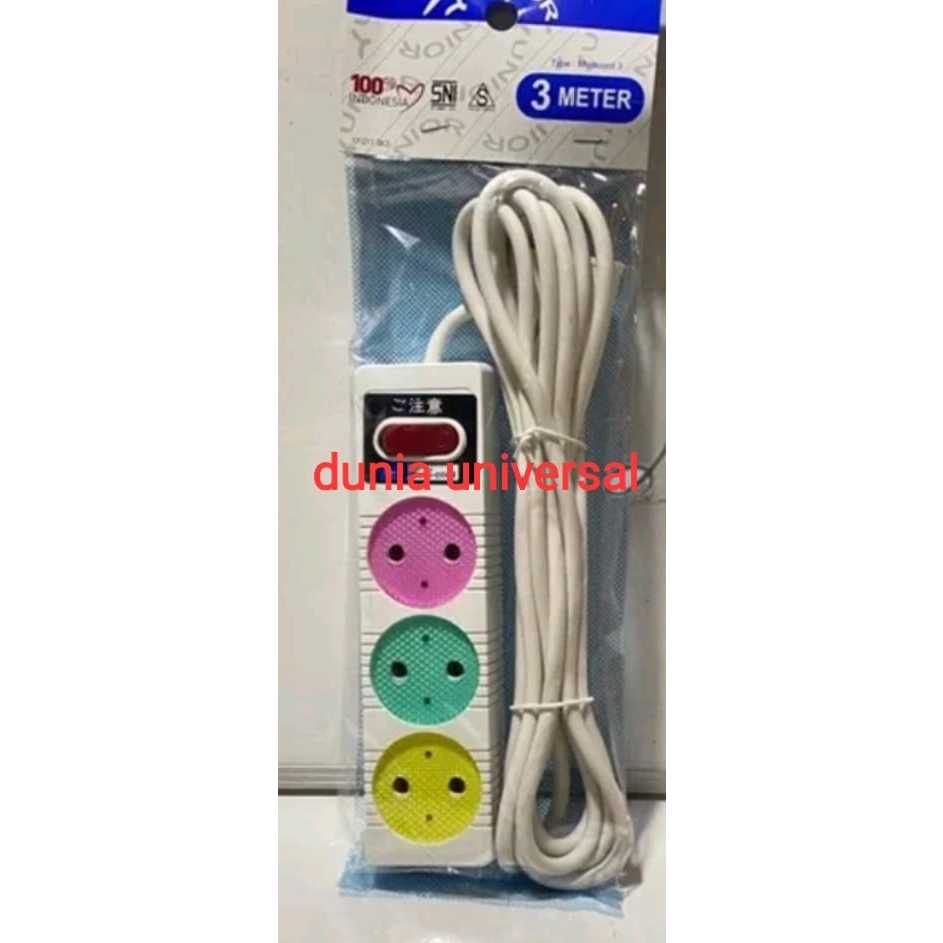 LOYAL STOP KONTAK 3 LUBANG KABEL 3 METER / KABEL ROLL