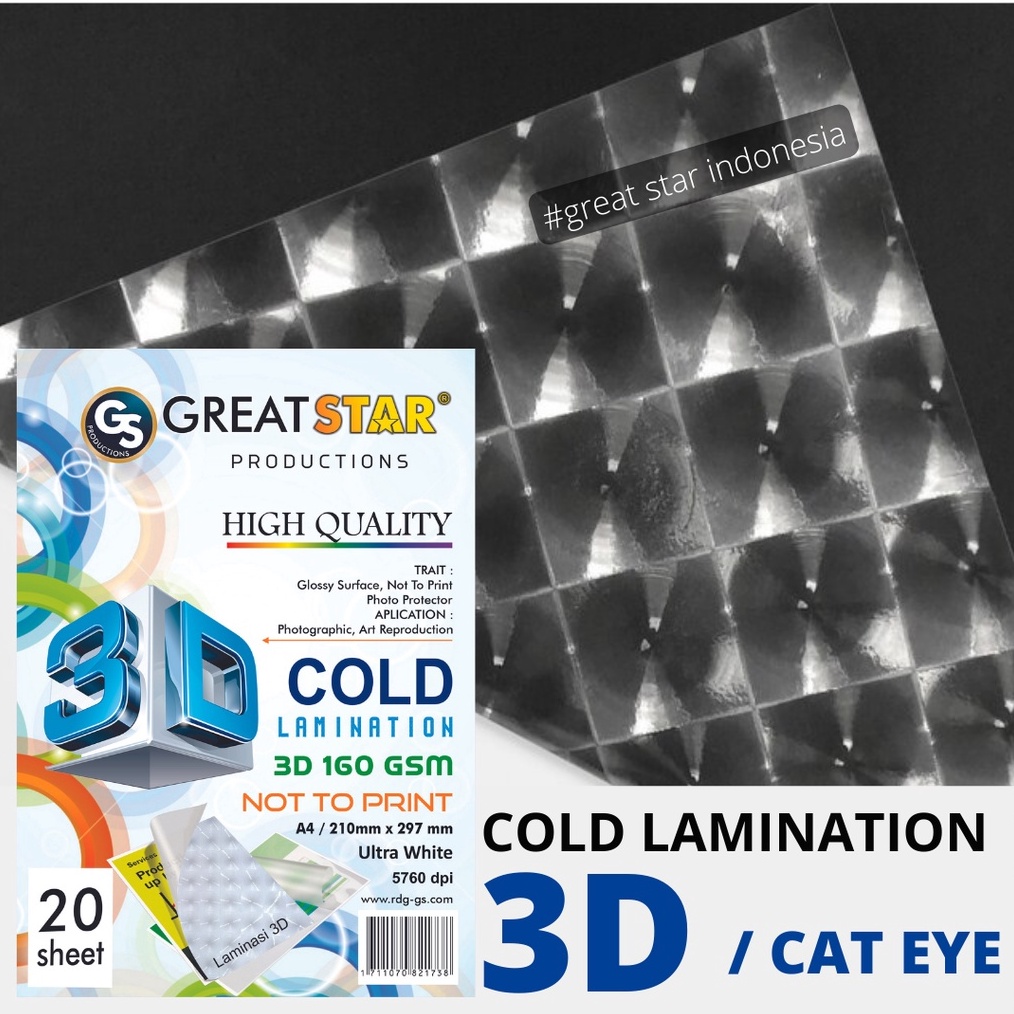 

KODE F38D LAMINASI 3D GS UK A42 lembar