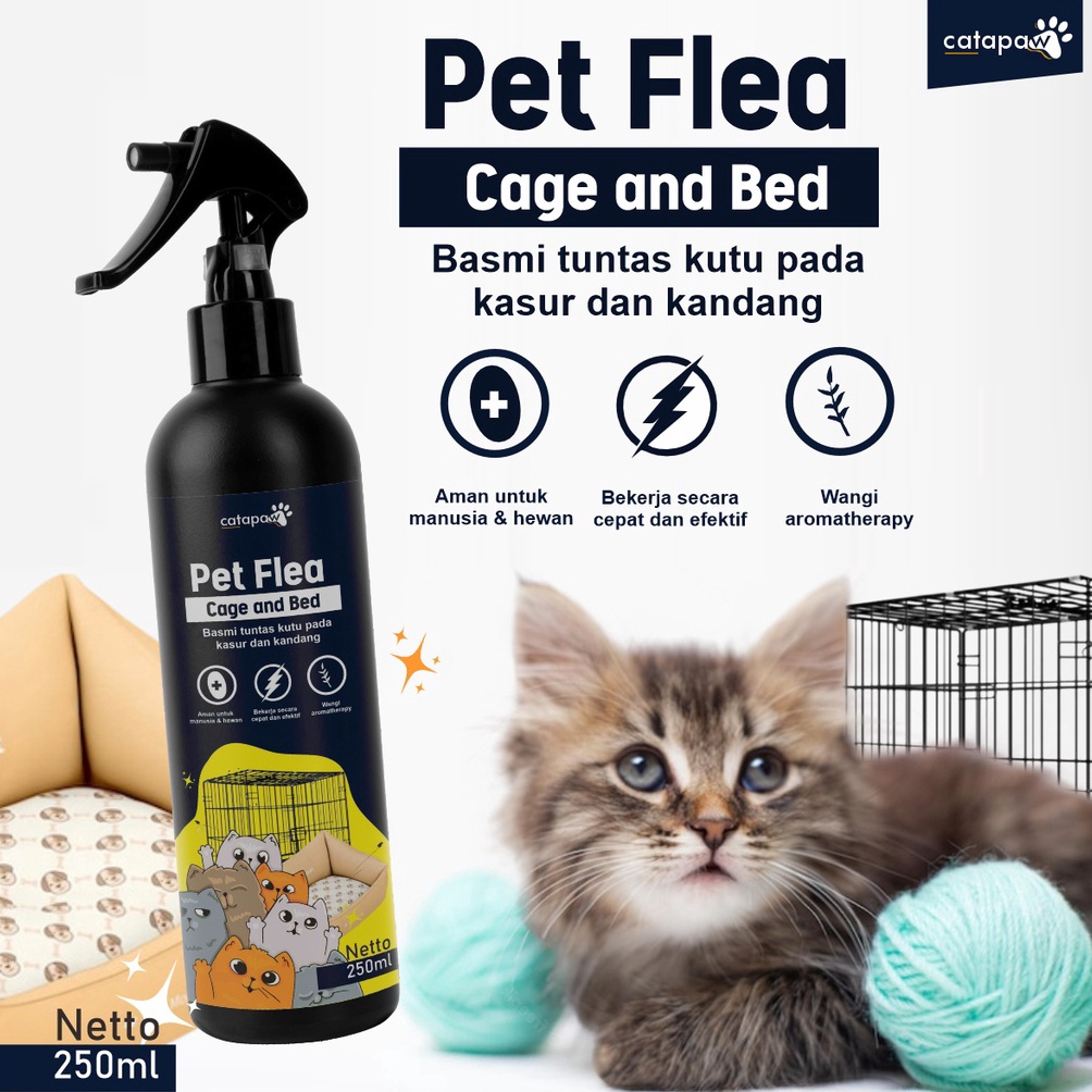 KODE Q17C Obat Penghilang Kutu Kucing Anjing pada Kasur dan Kandang Hewan