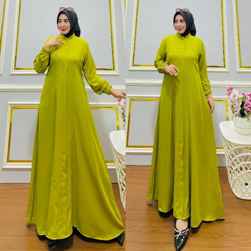 Grosir Chandra - Gamis Elsira Shakila Premium Dress Wanita Muslimah Basic Panjang Syari Dewasa Full