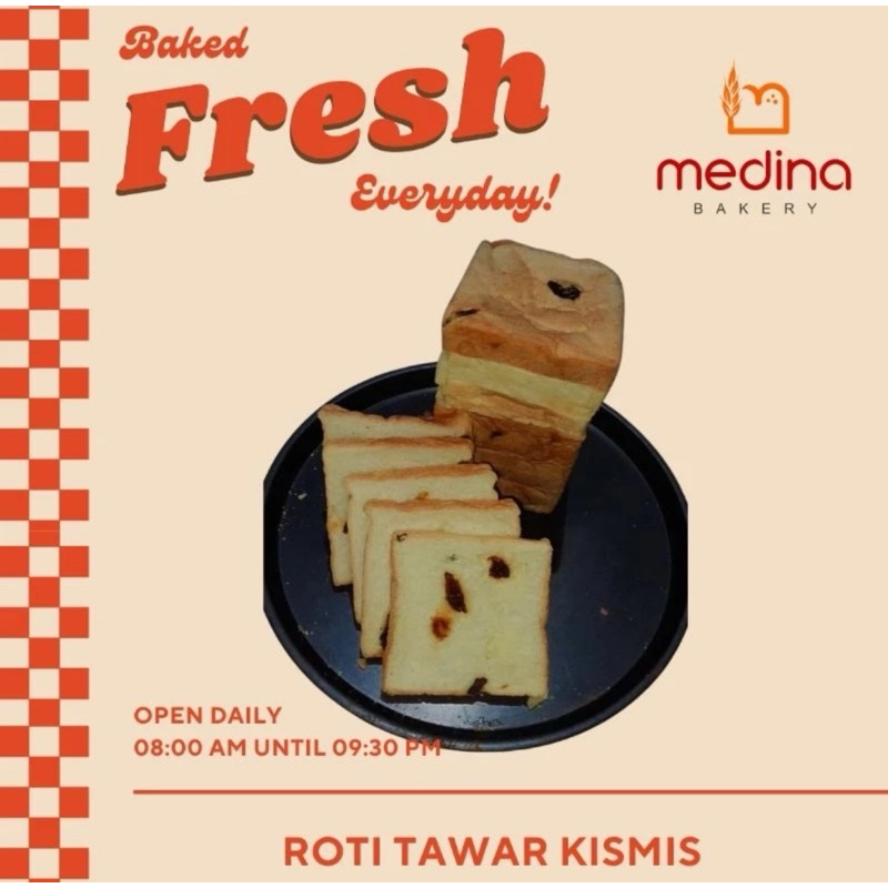 

Roti Tawar Kismis by Medina Bakery