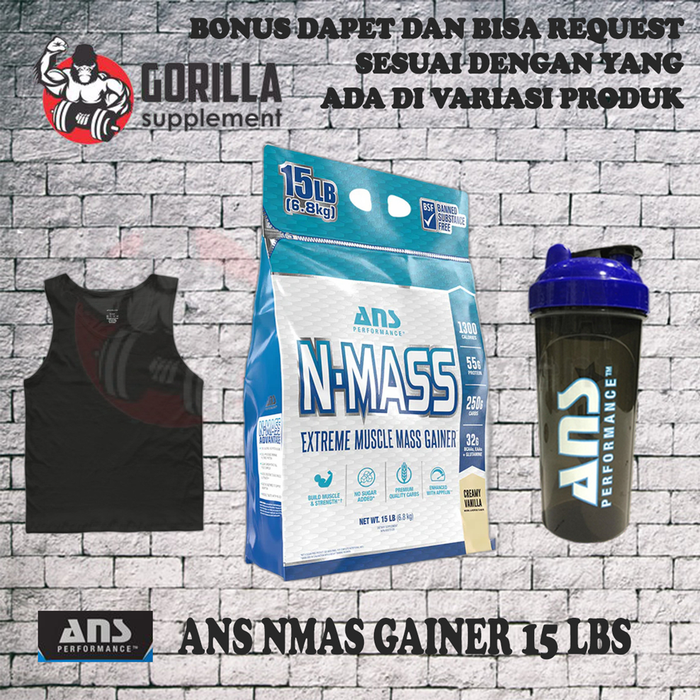 ANS PEFROMANCE N-MASS 15LBS Mass Gainer N Mass Nmass