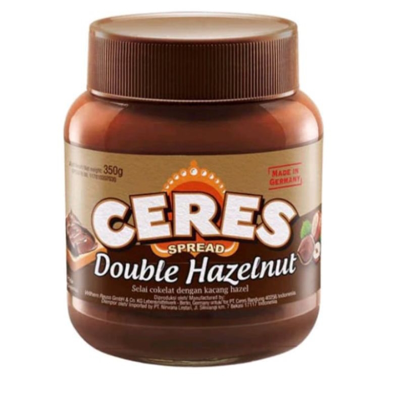 

TERMURAH!!!!! SELAI CERES SPREAD DOUBLE HAZELNUT 350 GRAM (EXP 2024)