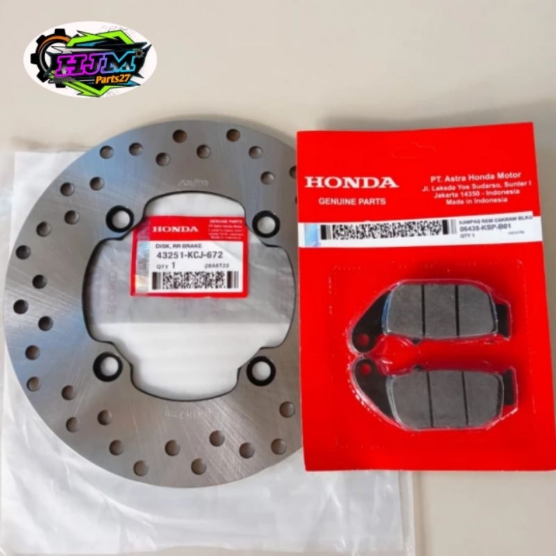 PIRINGAN BELAKANG + KAMPAS REM HONDA TIGER/ MEGAPRO NEW/ CB 150 R/CB 150 OLD/ CB 150 LED