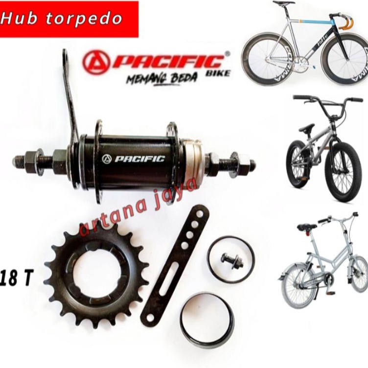 Murah Rem torpedo Hub sepeda fixie BMX 36H 18T Pacific torpedo
