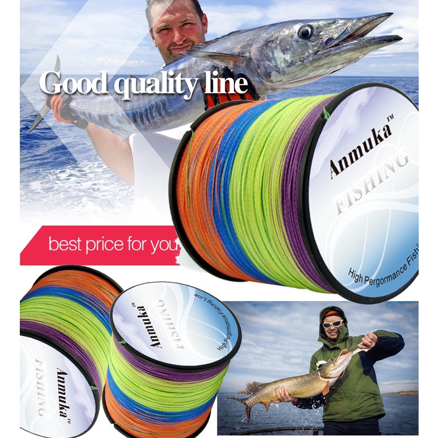 Modern COD Anmuka 3m 4 Strand Dyneema Kepang Multifilamen Senar Pancing PE Alat Pancing Lainnya Di I