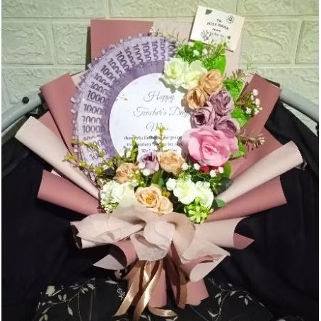 Buket uang money bouquet bucket duit model unik