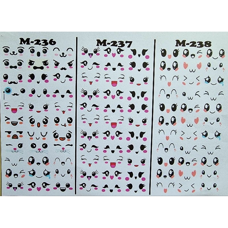 

Edible stamp / edible picture / stiker makanan / mata / emoji / face 2