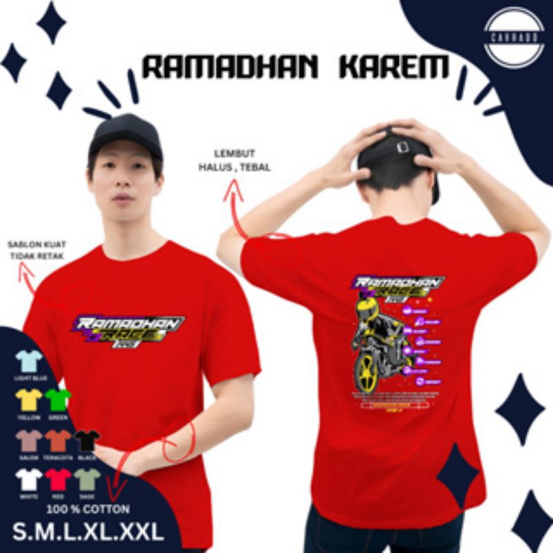 Kaos Ramadhan Kareem  Baju Distro Pria Ramadhan Racing Terbaru